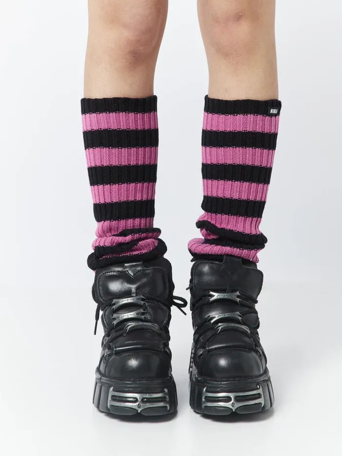 Shop Minga London Accessories All Striped Up Leg Warmers