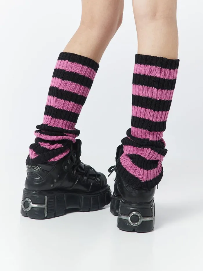 Shop Minga London Accessories All Striped Up Leg Warmers