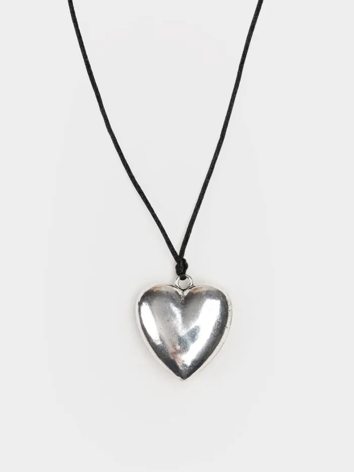 Shop Minga London Accessories Chunky Heart Pendant Necklace