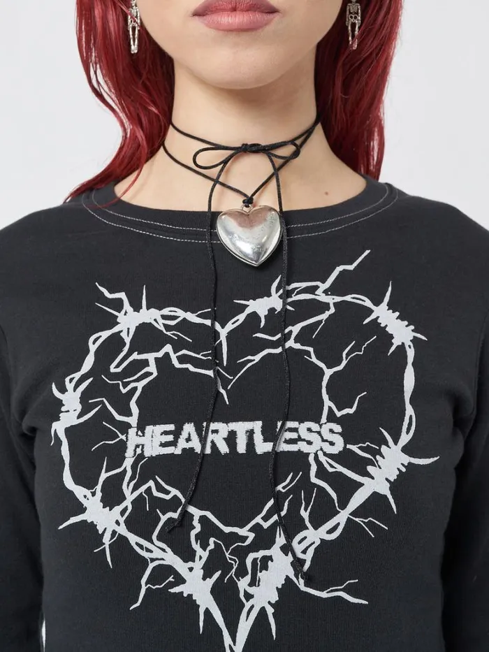 Shop Minga London Accessories Chunky Heart Pendant Necklace