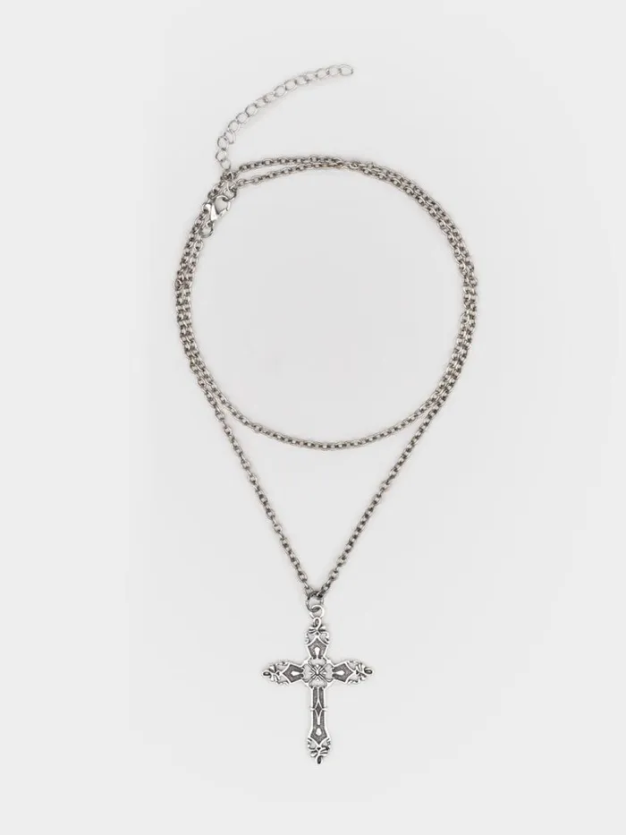 Shop Minga London Accessories Crown Of Thorns Silver Necklace Set