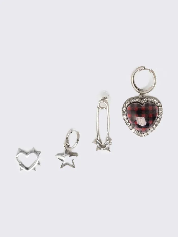 Shop Minga London Accessories Dark Love 4pc Gothic Earring Set