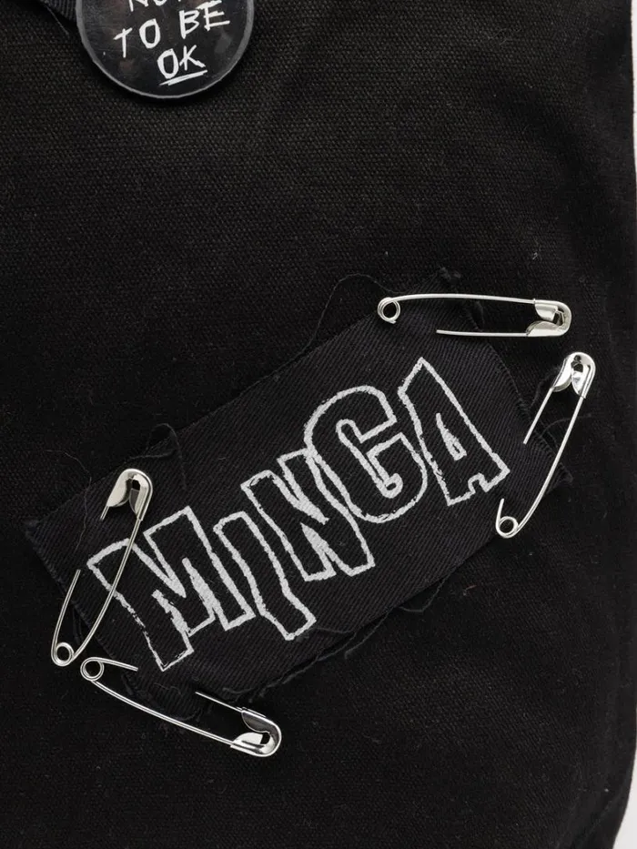 Shop Minga London Accessories Gothic Romance Black Tote Bag