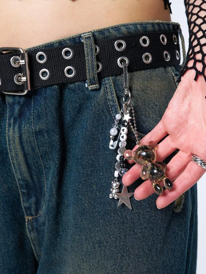 Shop Minga London Accessories Haunted Trinkets Black Canvas Belt