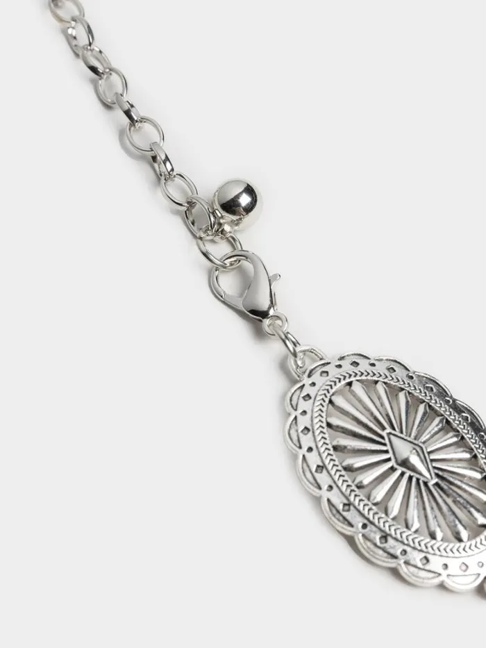 Shop Minga London Accessories Lost Treasure Metallic Concho Belt