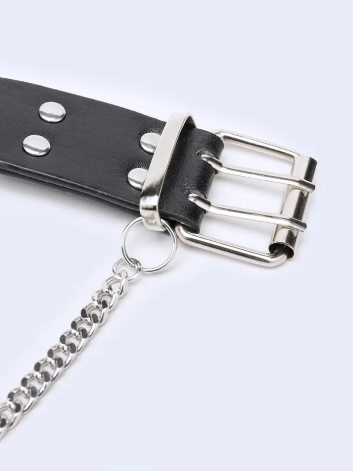 Shop Minga London Accessories Midnight Star Black Chain Belt