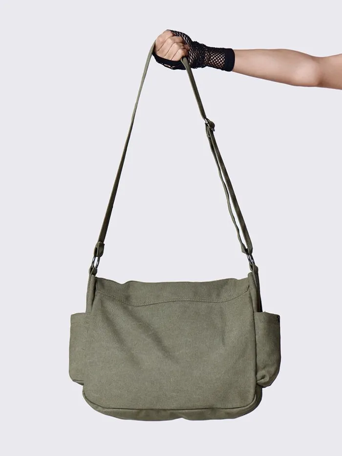 Shop Minga London Accessories Minga Multi Pocket Lace Messenger Bag