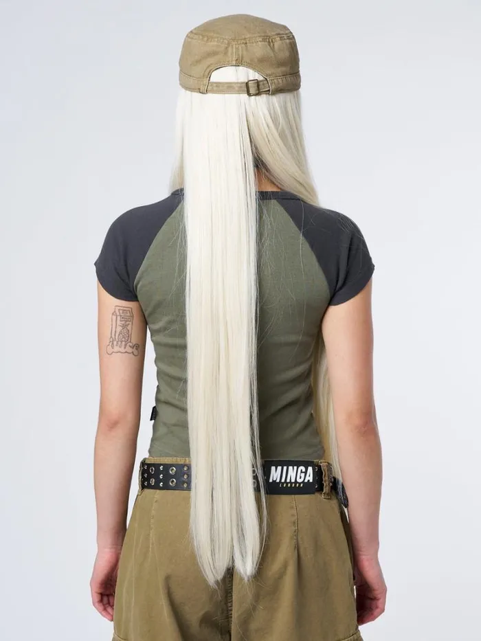 Shop Minga London Accessories Minga Star Beige Military Cap