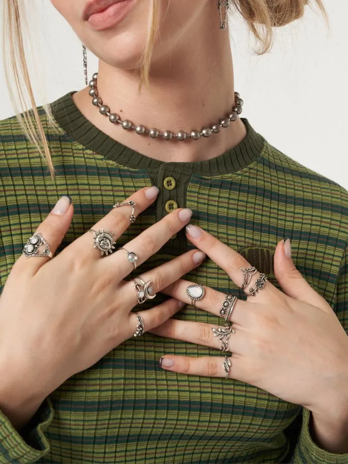 Shop Minga London Accessories Mystic Rings Set Shop Minga London Accessories Mystic Rings Set