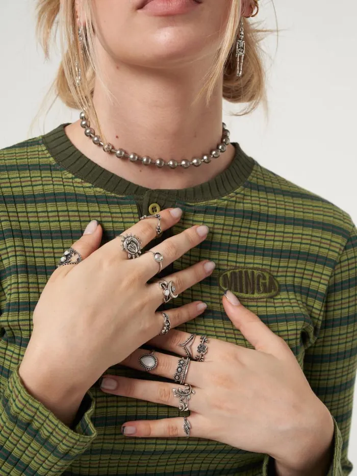 Shop Minga London Accessories Mystic Rings Set Shop Minga London Accessories Mystic Rings Set