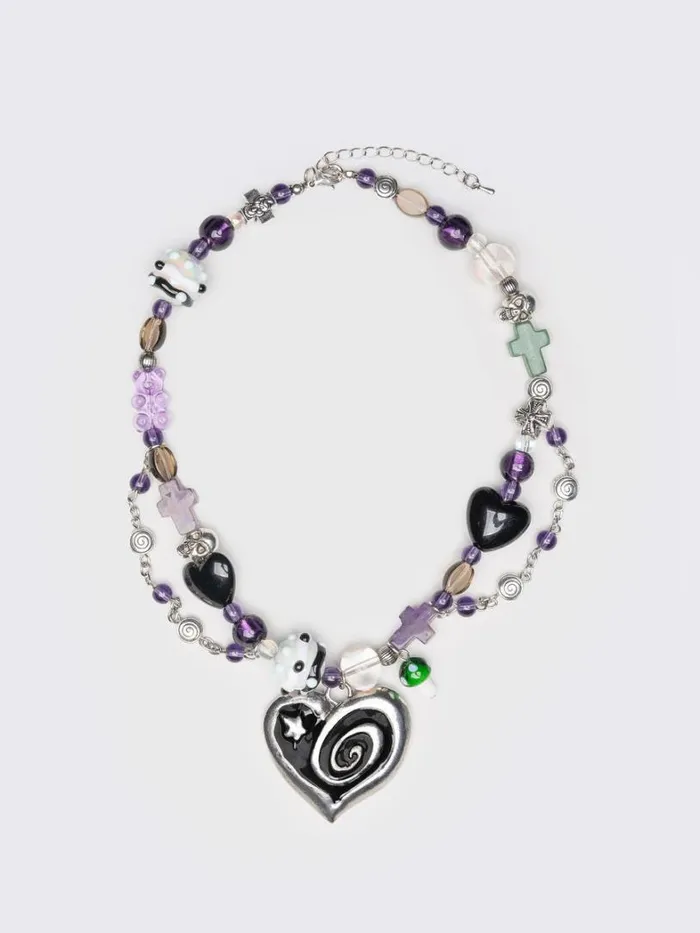 Shop Minga London Accessories Never Ending Love Beaded Necklace Shop Minga London Accessories Never Ending Love Beaded Necklace