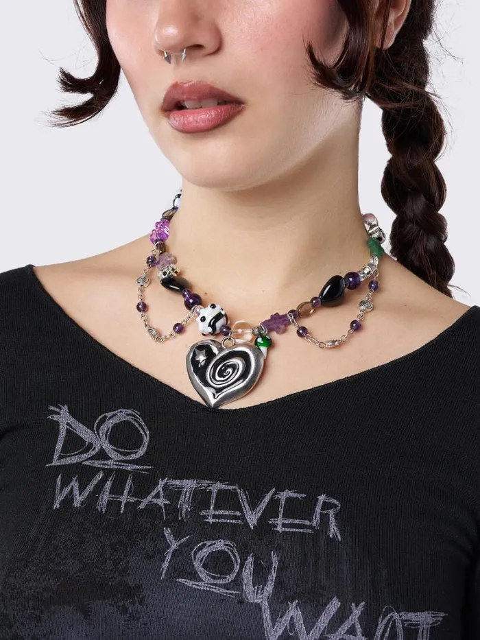 Shop Minga London Accessories Never Ending Love Beaded Necklace Shop Minga London Accessories Never Ending Love Beaded Necklace