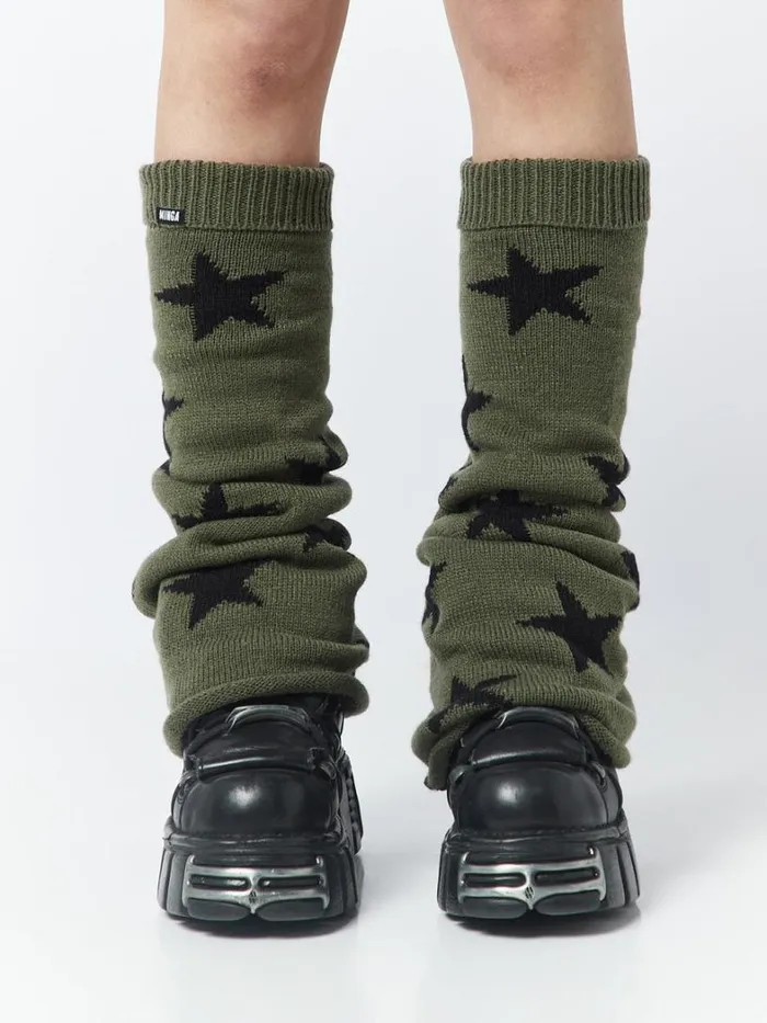 Shop Minga London Accessories Star Flare Leg Warmers