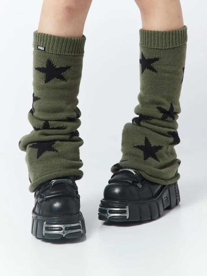 Shop Minga London Accessories Star Flare Leg Warmers