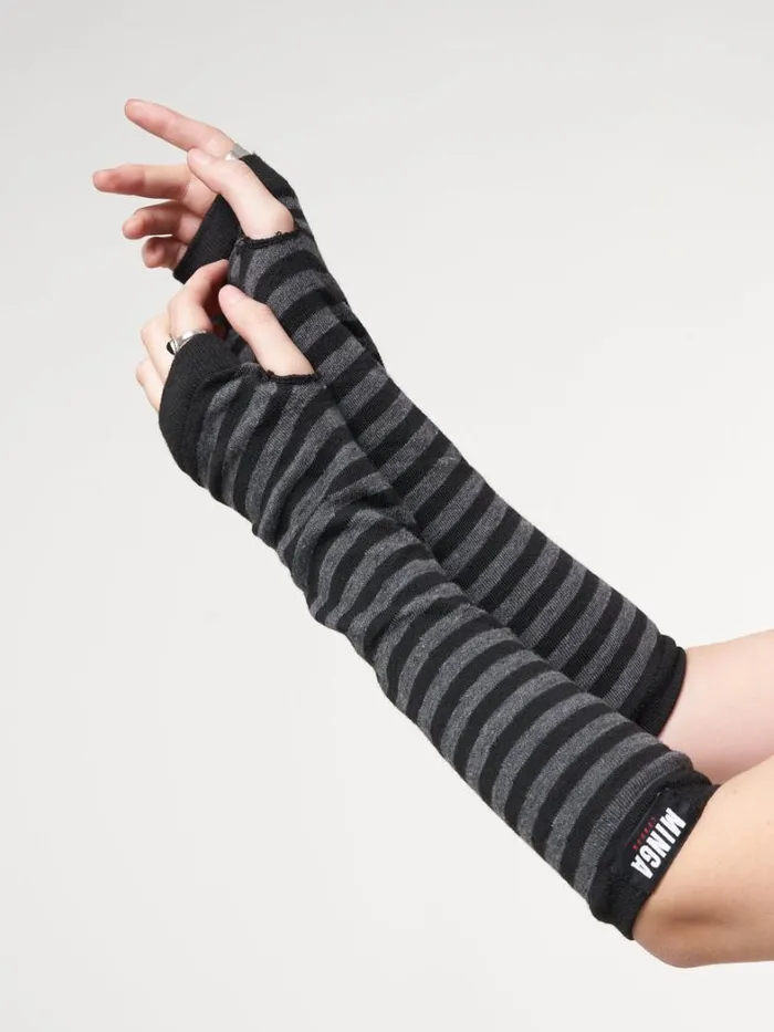 Shop Minga London Accessories Striped Arm Warmers