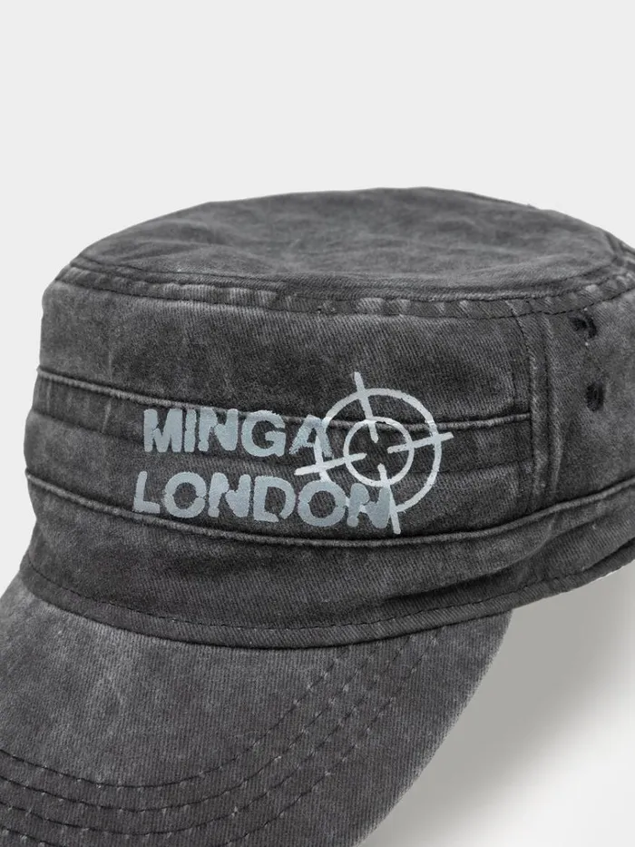 Shop Minga Star Black Military Cap Minga London Accessories