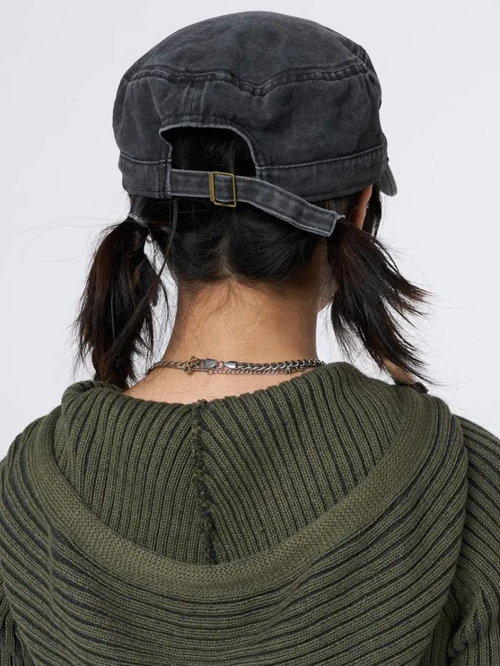 Shop Minga Star Black Military Cap Minga London Accessories