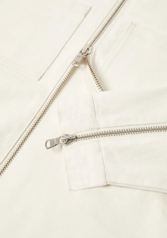 Shop MKI 16OZ DENIM RIDER JACKET Off White MKI MIYUKI ZOKU Outerwear Shop MKI 16OZ DENIM RIDER JACKET Off White MKI MIYUKI ZOKU Outerwear