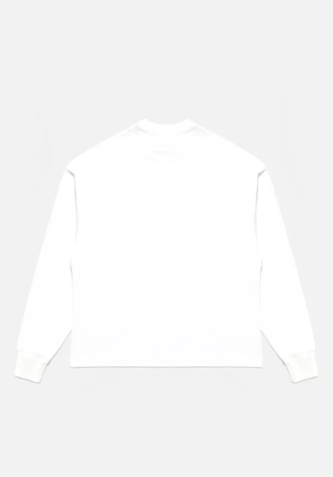 Shop MKI 350 GSM HEAVYWEIGHT LONGSLEEVE White MKI MIYUKI ZOKU TShirts
