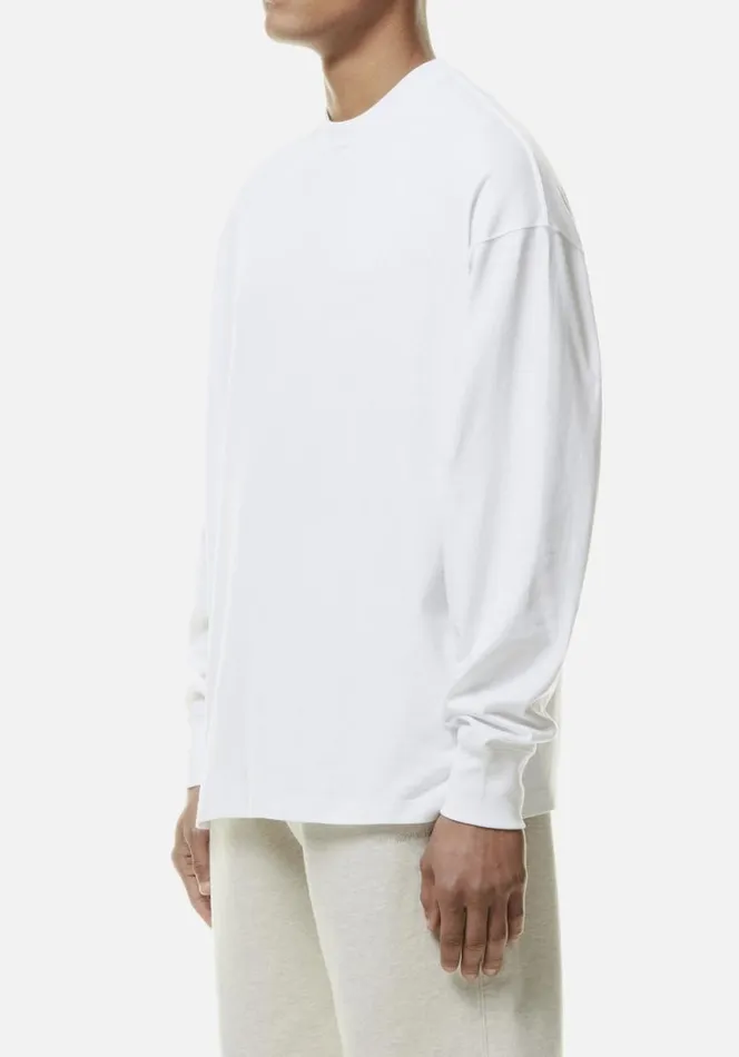 Shop MKI 350 GSM HEAVYWEIGHT LONGSLEEVE White MKI MIYUKI ZOKU TShirts