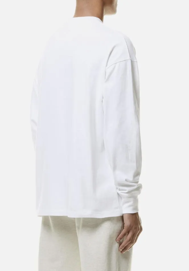 Shop MKI 350 GSM HEAVYWEIGHT LONGSLEEVE White MKI MIYUKI ZOKU TShirts