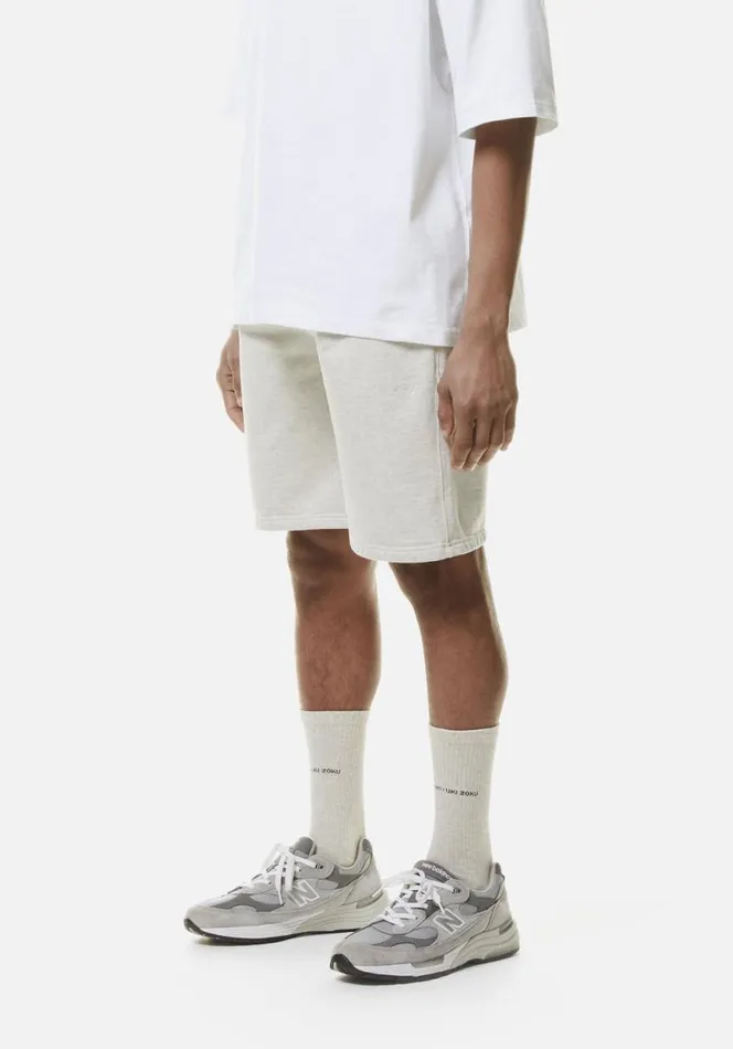 Shop MKI 650 GSM HEAVYWEIGHT SHORTS Oatmeal MKI MIYUKI ZOKU Shorts