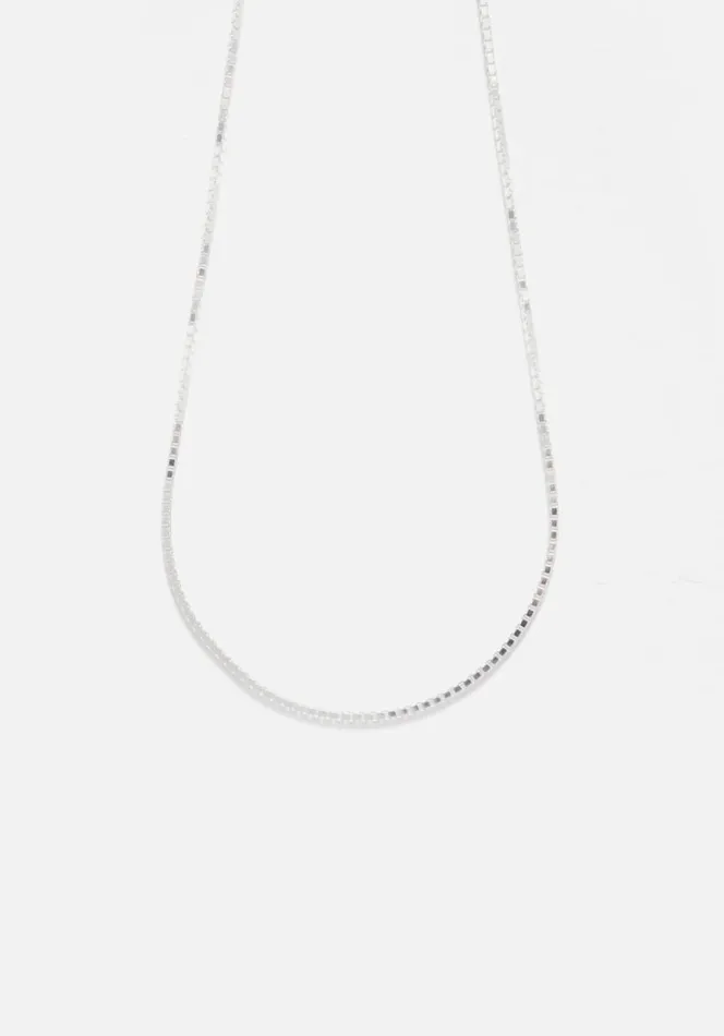 Shop MKI BOX NECKLACE Silver MKI MIYUKI ZOKU Jewellery