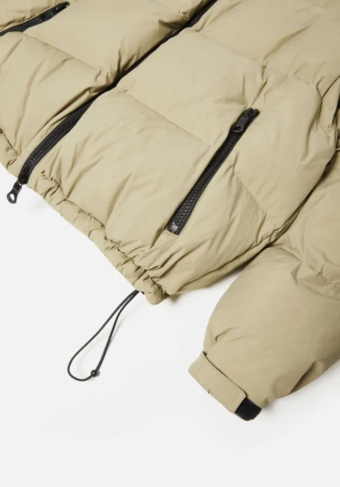 Shop MKI BUBBLE JACKET Khaki MKI MIYUKI ZOKU Outerwear