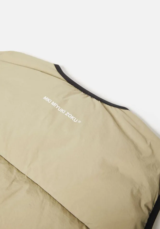 Shop MKI BUBBLE VEST Khaki MKI MIYUKI ZOKU Outerwear