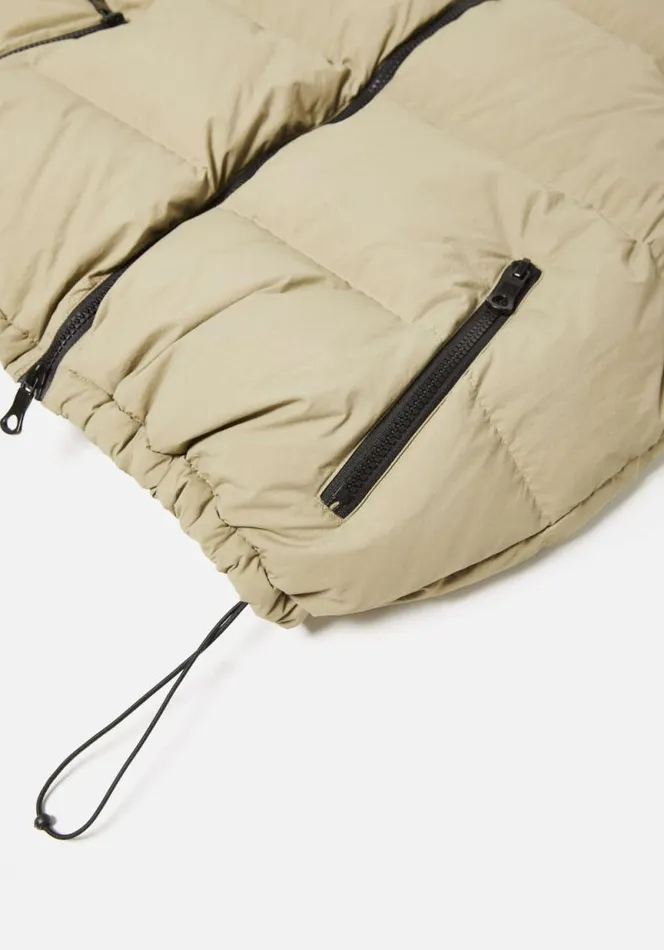 Shop MKI BUBBLE VEST Khaki MKI MIYUKI ZOKU Outerwear