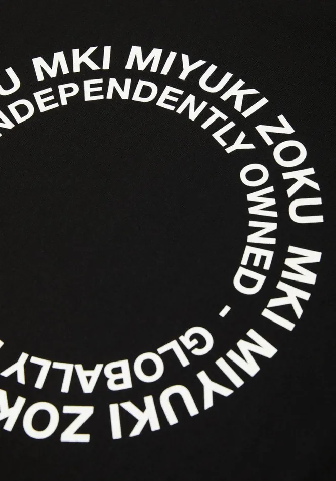 Shop MKI CIRCLE LONGSLEEVE Black MKI MIYUKI ZOKU TShirts