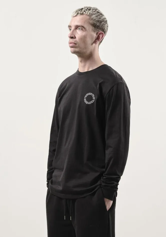 Shop MKI CIRCLE LONGSLEEVE Black MKI MIYUKI ZOKU TShirts