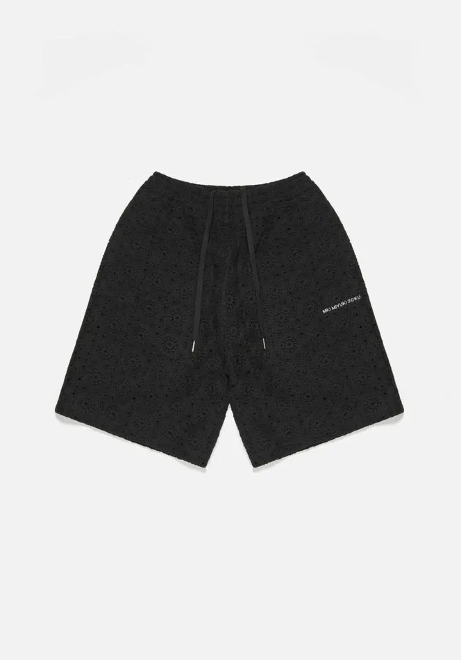 Shop MKI CROCHET SHORTS Black MKI MIYUKI ZOKU Shorts