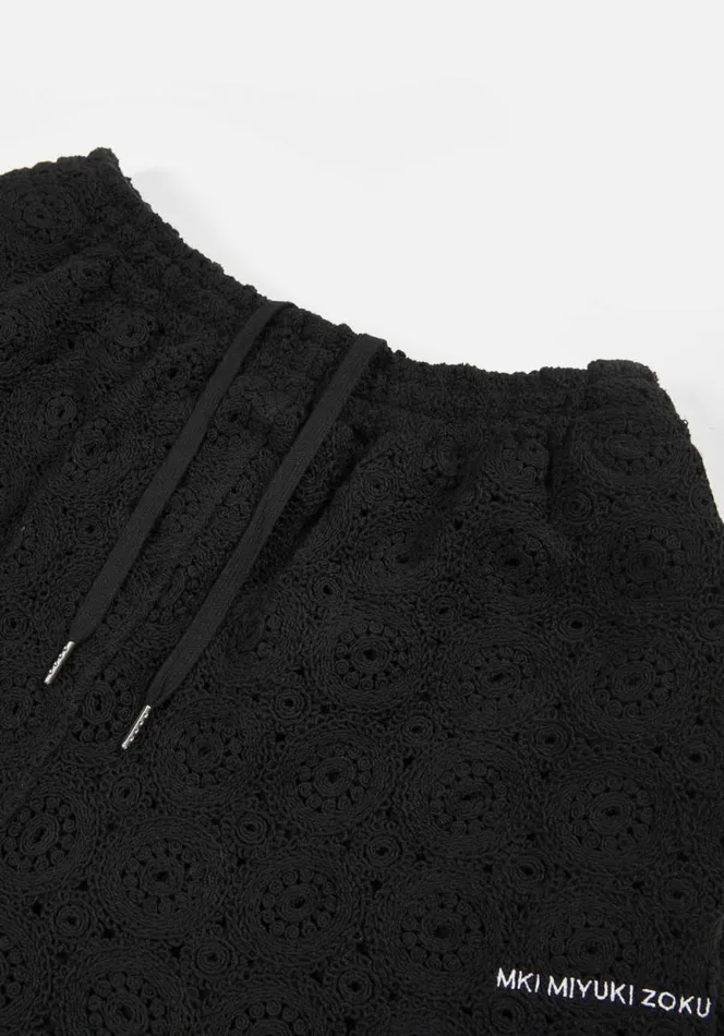 Shop MKI CROCHET SHORTS Black MKI MIYUKI ZOKU Shorts