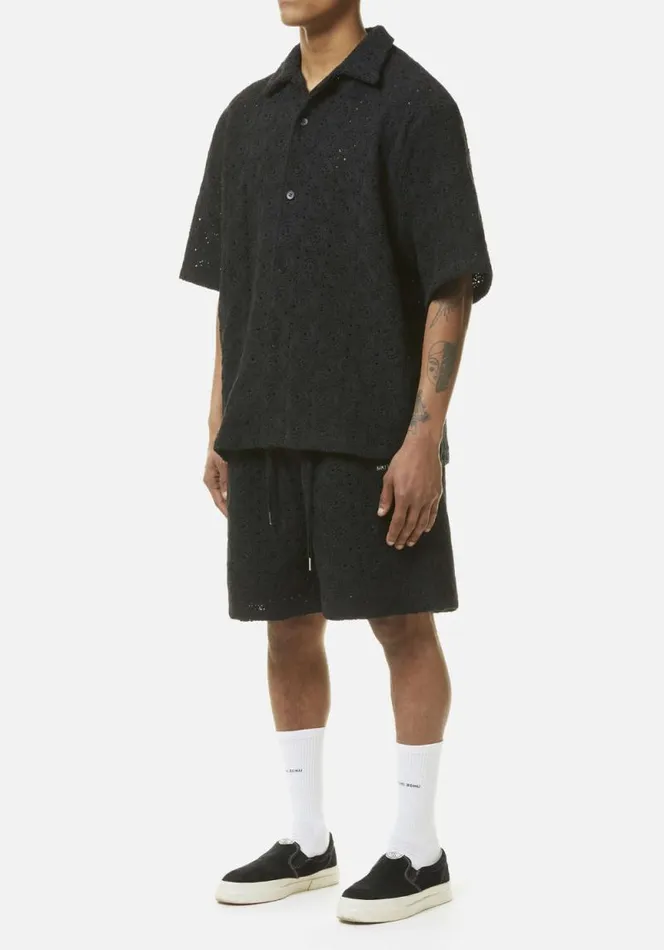 Shop MKI CROCHET SHORTS Black MKI MIYUKI ZOKU Shorts