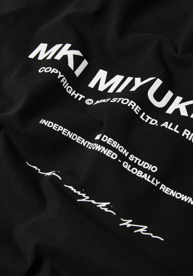 Shop MKI DESIGN STUDIO TSHIRT Black MKI MIYUKI ZOKU TShirts