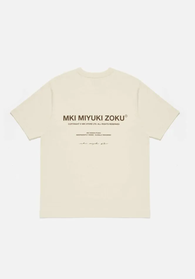 Shop MKI DESIGN STUDIO TSHIRT Ecru MKI MIYUKI ZOKU TShirts