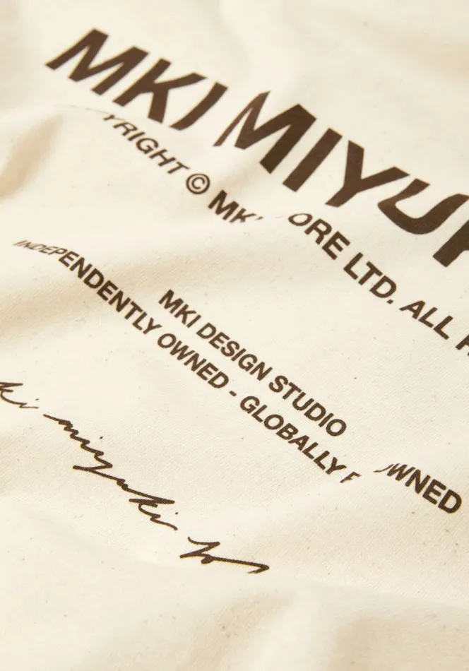 Shop MKI DESIGN STUDIO TSHIRT Ecru MKI MIYUKI ZOKU TShirts