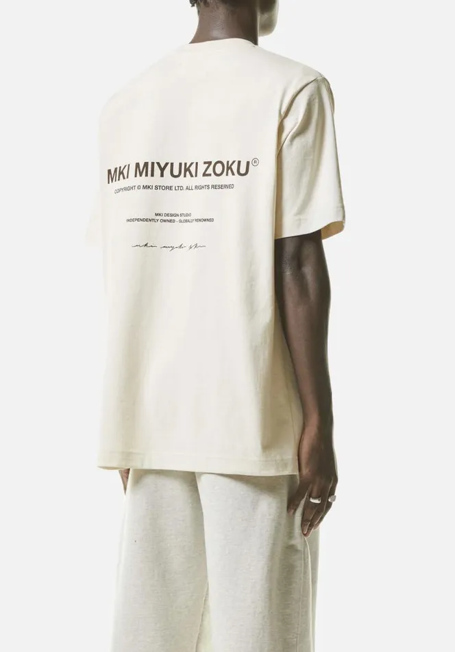 Shop MKI DESIGN STUDIO TSHIRT Ecru MKI MIYUKI ZOKU TShirts