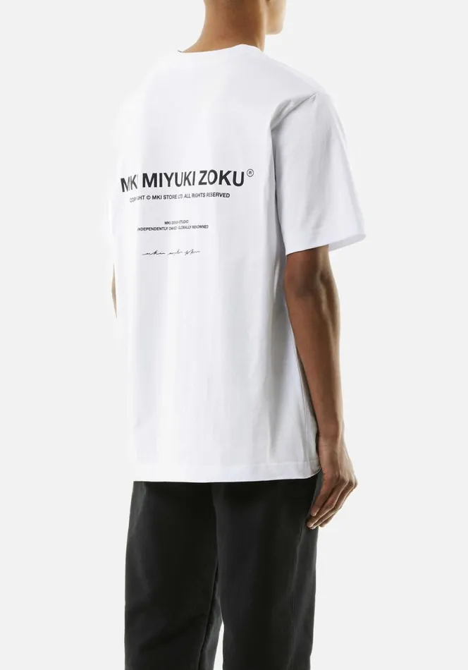 Shop MKI DESIGN STUDIO TSHIRT White MKI MIYUKI ZOKU TShirts