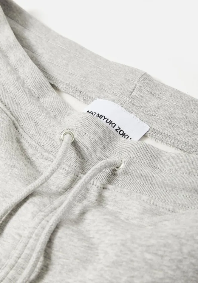 Shop MKI EMBASSY PRINT JOGGERS Grey MKI MIYUKI ZOKU Trousers