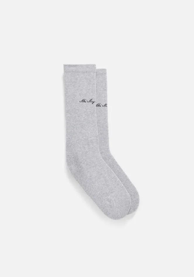 Shop MKI EMBASSY SOCKS Grey MKI MIYUKI ZOKU Socks