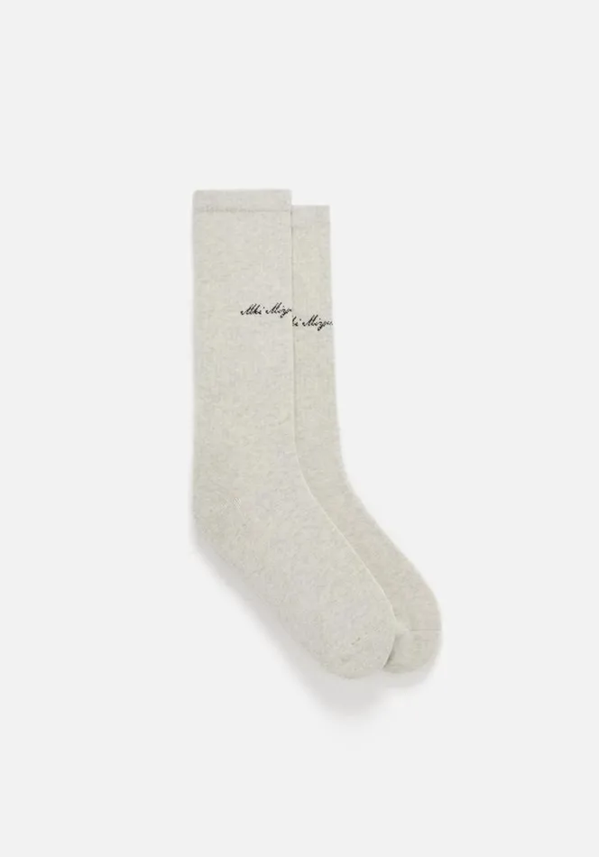 Shop MKI EMBASSY SOCKS Oatmeal MKI MIYUKI ZOKU Socks