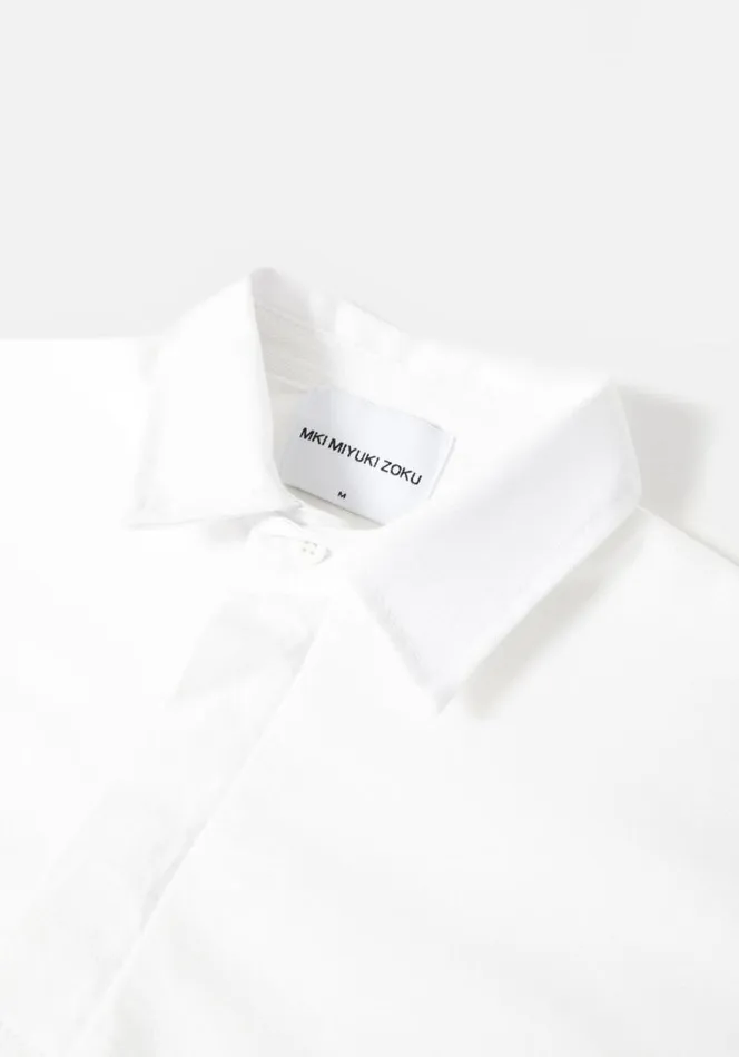 Shop MKI EMBROIDERED EMBASSY RUGBY SHIRT White MKI MIYUKI ZOKU TShirts