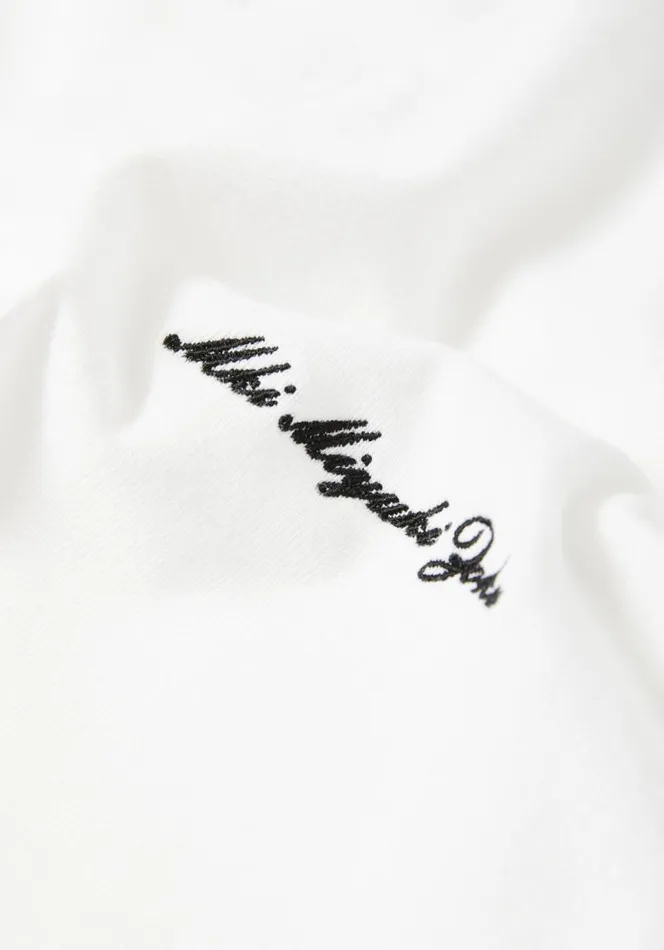 Shop MKI EMBROIDERED EMBASSY RUGBY SHIRT White MKI MIYUKI ZOKU TShirts