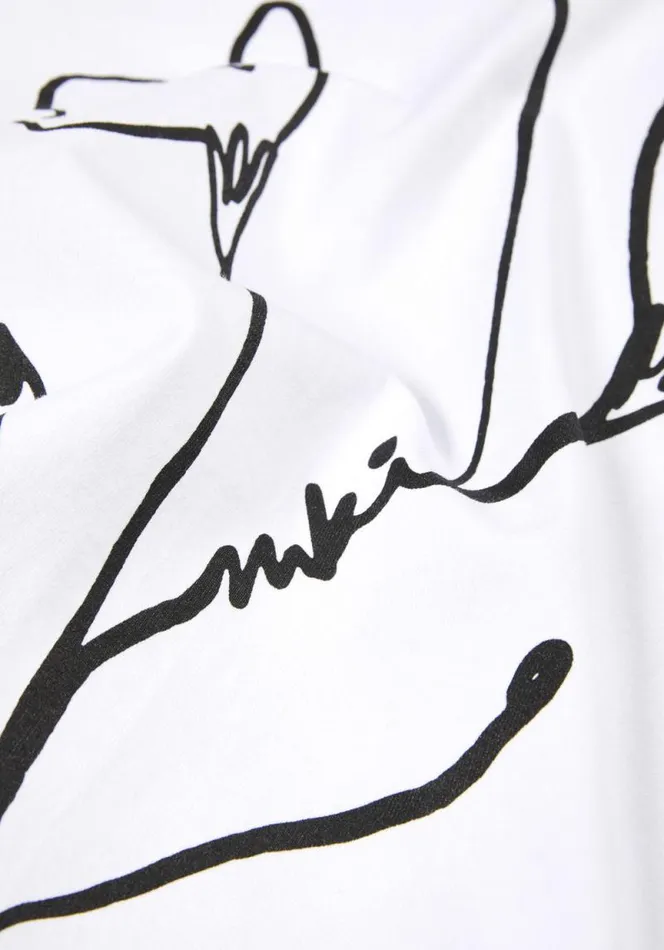 Shop MKI FLORAL LONGSLEEVE White MKI MIYUKI ZOKU TShirts