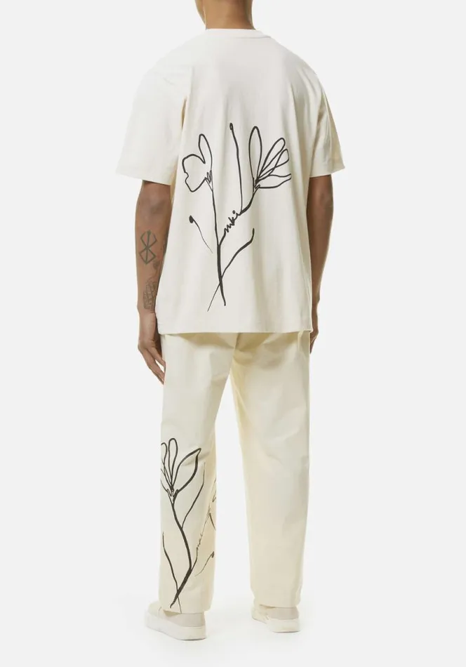 Shop MKI FLORAL TSHIRT Ecru MKI MIYUKI ZOKU TShirts