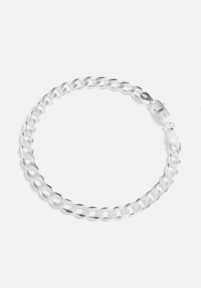 Shop MKI HEAVY CURB BRACELET Silver MKI MIYUKI ZOKU Jewellery