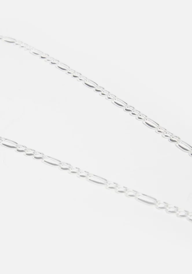Shop MKI HEAVY FIGARO NECKLACE Silver MKI MIYUKI ZOKU Jewellery