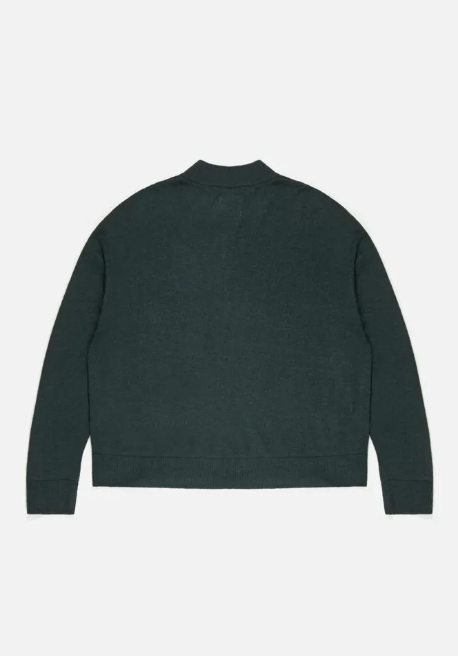 Shop MKI LIGHTWEIGHT MOHAIR KNIT CREWNECK Green MKI MIYUKI ZOKU Knitwear